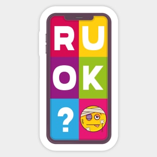 R U OK text message Sticker